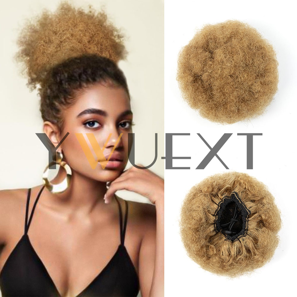 YWUEXT หางม้าแบบ Afro Kinky Pu - Drawstring Afro Curly Puff Ponytail บทวิจารณ์และราคา