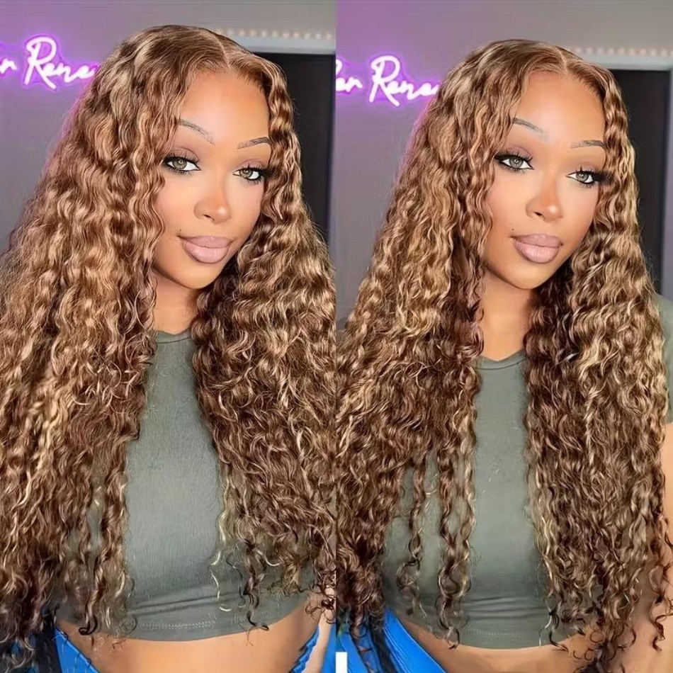 วิกผมไฮไลท์ออมเบร 427 สีน้ำผึ้ - Hd Lace Frontal Wig Human Hair Pre Plucked บทวิจารณ์และราคา