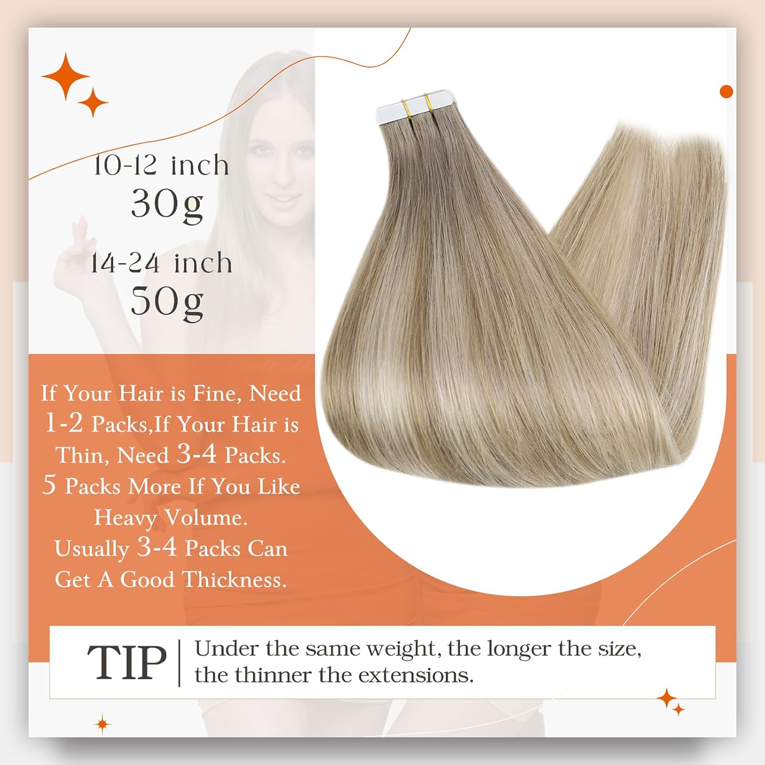 Full Shine เทปต่อผมมนุษย์ Bala - Invisible Tape In Extensions Real Hair บทวิจารณ์และราคา