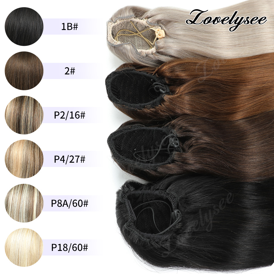 ผมหางม้าแบบสั้น 14-18 นิ้ว แบบ - Seamless Clip In Hair Extensions Human Hair บทวิจารณ์และราคา
