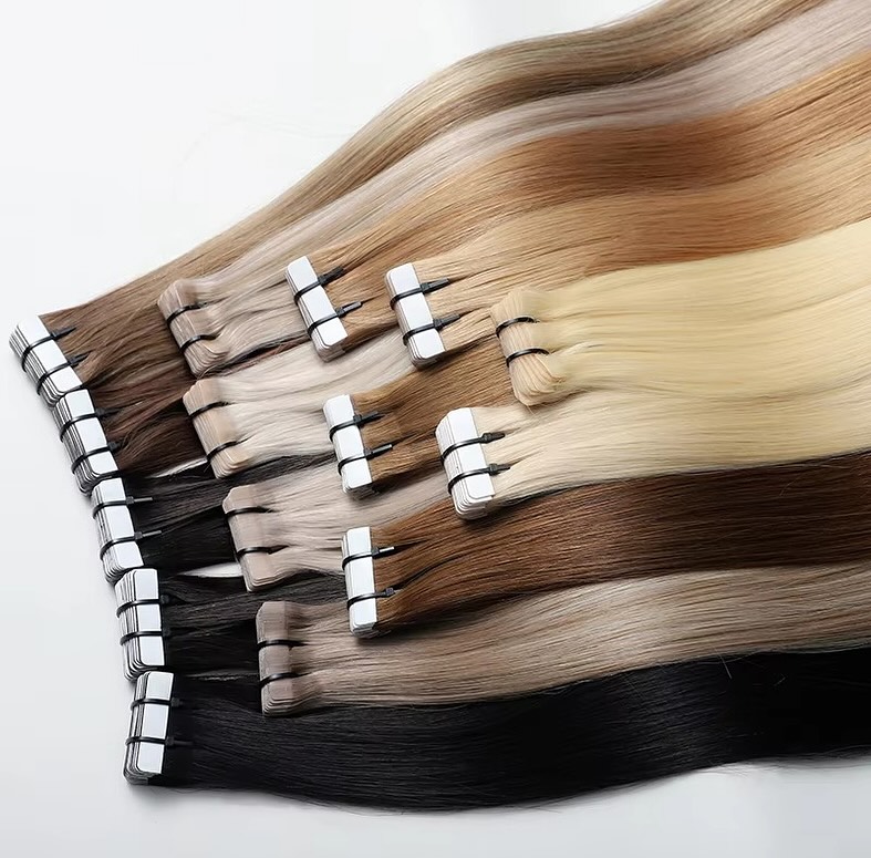 เทปอินส์ต่อผมแท้ สีดำธรรมชาติ  - Invisible Tape In Extensions Real Hair บทวิจารณ์และราคา