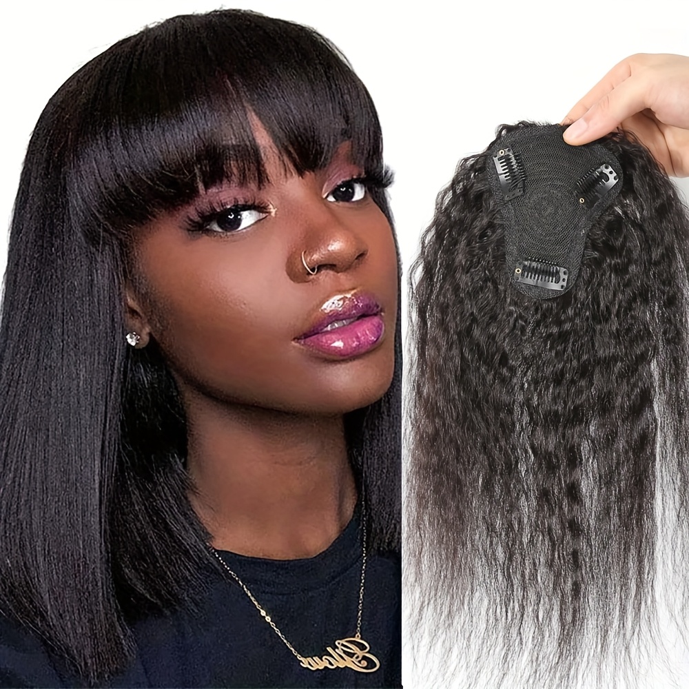 ท็อปเปอร์ผมตรงแบบหยิกพร้อมหน้า - Hair Clips บทวิจารณ์และราคา