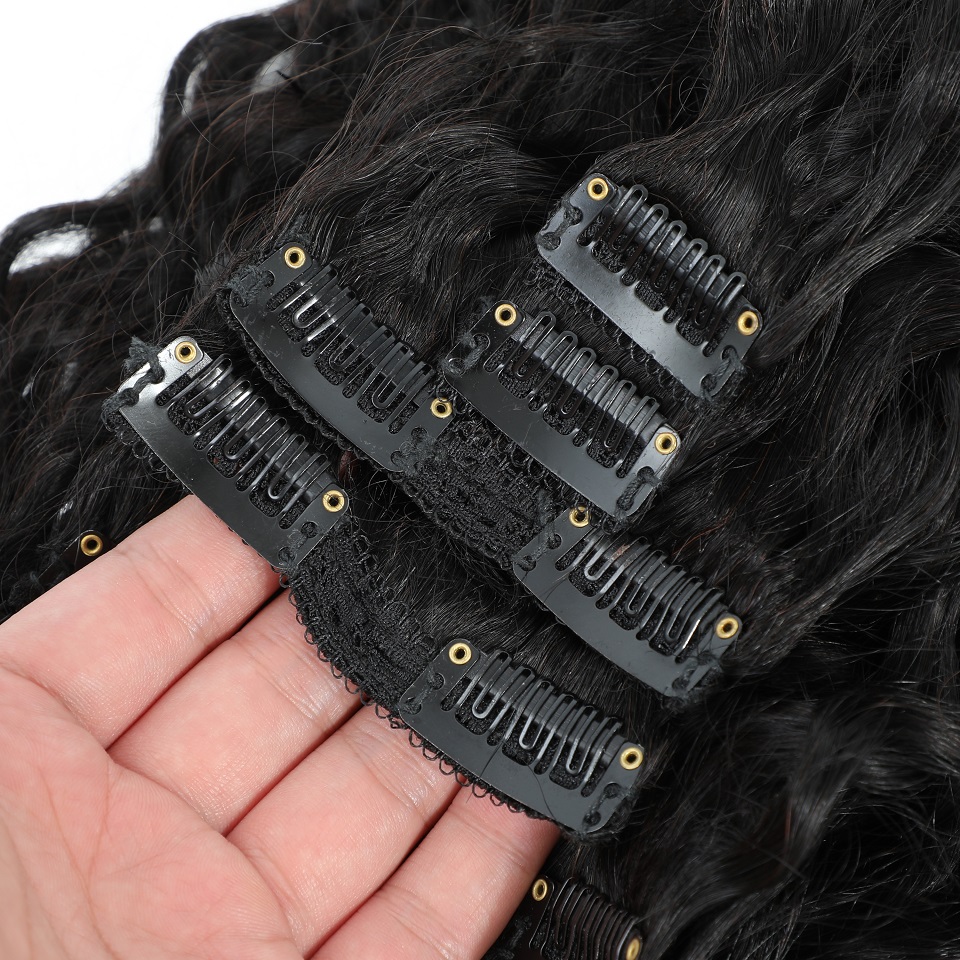 คลิปต่อผมลอนลึกแบบคลิปอิน ผมแท - Seamless Clip In Hair Extensions Human Hair บทวิจารณ์และราคา
